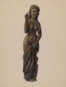 Draped Figure, c. 1937. Creator: Mina Lowry