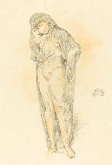 Draped Figure, Standing, 1891. Creator: James Abbott McNeill Whistler