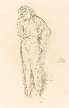 Draped Figure, Standing, 1891. Creator: James Abbott McNeill Whistler