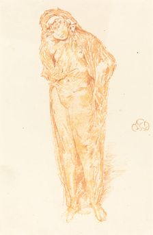 Draped Figure, Standing, 1891. Creator: James Abbott McNeill Whistler