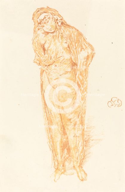 Draped Figure, Standing, 1891. Creator: James Abbott McNeill Whistler.