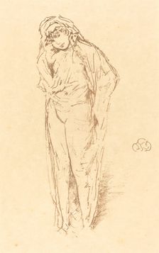 Draped Figure, Standing, 1891. Creator: James Abbott McNeill Whistler