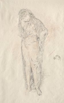 Draped Figure Standing. Creator: James McNeill Whistler (American, 1834-1903)