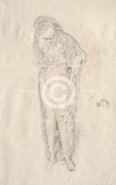 Draped Figure Standing. Creator: James McNeill Whistler (American, 1834-1903).