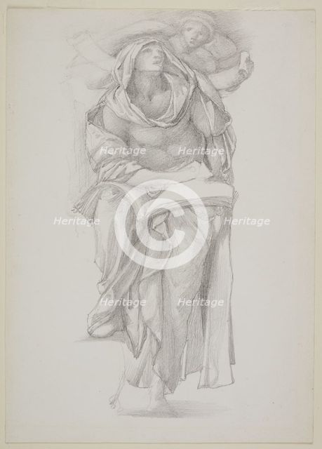 Draped Study for St Matthew the Evangelist, 1873. Creator: Sir Edward Coley Burne-Jones.