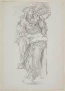 Draped Study for St Matthew the Evangelist, 1873. Creator: Sir Edward Coley Burne-Jones
