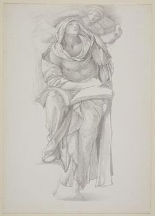 Draped Study for St Matthew the Evangelist, 1873. Creator: Sir Edward Coley Burne-Jones