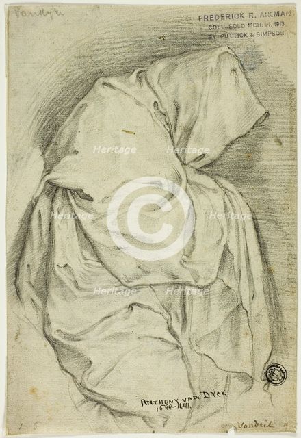 Draped with Hooded Figure (recto); Two Sketches of Swans in Water (verso), n.d.