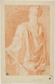Draped Woman, Seen From Back, n.d. Creator: Francois Boucher