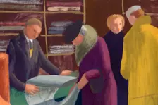 Draper's shop, 1951. Creator: Shirley Markham
