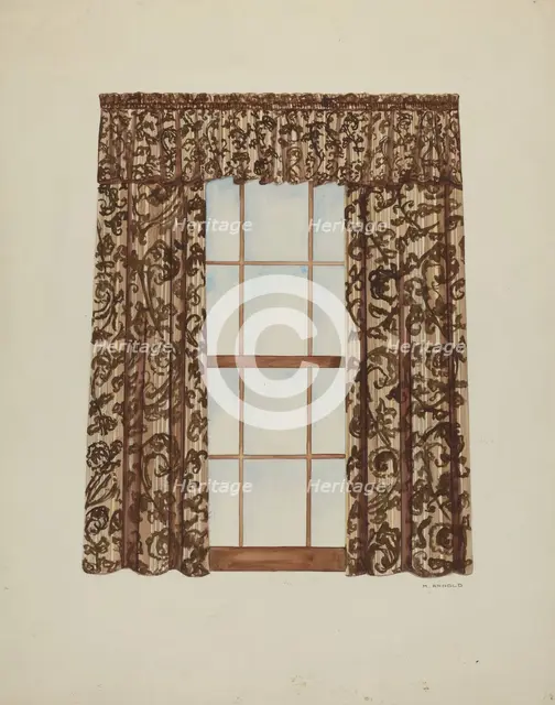 Drapery, 1935/1942. Creator: Madeline Arnold.