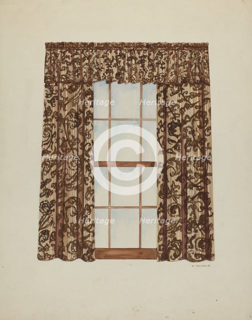 Drapery, 1935/1942. Creator: Madeline Arnold.