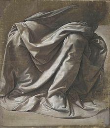 Drapery for a Seated Figure, ca 1478. Creator: Leonardo da Vinci (1452-1519)