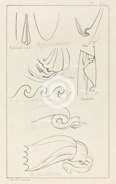Drapery, published 1829. Creator: Maria Denman.