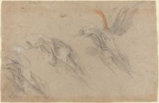 Drapery Studies [recto], late 1650s. Creator: Baldassare Franceschini