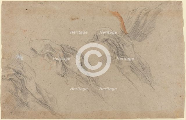 Drapery Studies [recto], late 1650s. Creator: Baldassare Franceschini.