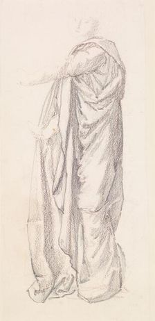 Drapery Study, 1864-1865. Creator: Sir Edward Coley Burne-Jones