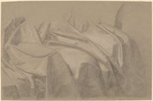 Drapery Study for "Mary and Elizabeth Royall", c. 1758. Creator: John Singleton Copley