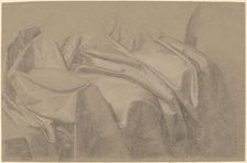 Drapery Study for "Mary and Elizabeth Royall", c. 1758. Creator: John Singleton Copley