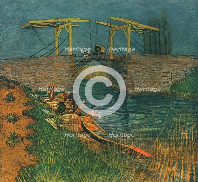 'Drawbridge in Arles', April 1888, (1947).  Creator: Vincent van Gogh.