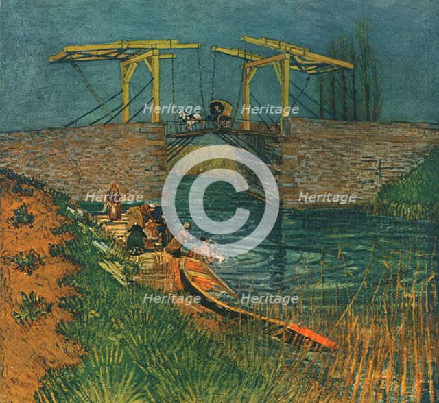 'Drawbridge in Arles', April 1888, (1947).  Creator: Vincent van Gogh.
