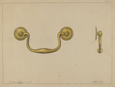 Drawer Pull, c. 1936. Creator: Janet Riza