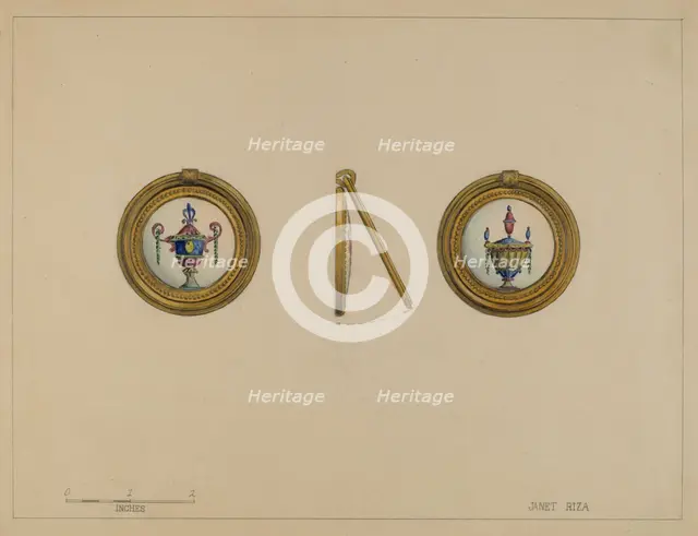 Drawer Pull, c. 1936. Creator: Janet Riza.