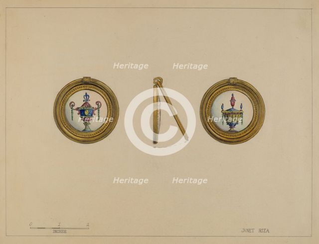 Drawer Pull, c. 1936. Creator: Janet Riza.