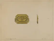 Drawer Pull, c. 1936. Creator: Janet Riza