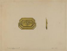 Drawer Pull, c. 1936. Creator: Janet Riza