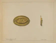 Drawer Pull, c. 1936. Creator: Janet Riza