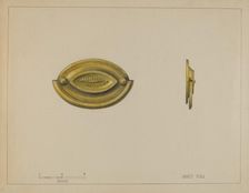 Drawer Pull, c. 1936. Creator: Janet Riza