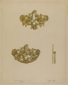 Drawer Pull, c. 1936. Creator: Janet Riza