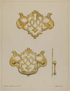 Drawer Pull, c. 1936. Creator: Janet Riza