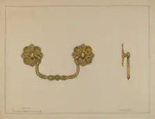 Drawer Pull, c. 1936. Creator: Janet Riza