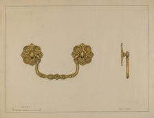 Drawer Pull, c. 1936. Creator: Janet Riza