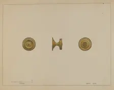 Drawer Pull, c. 1936. Creator: Janet Riza
