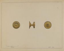Drawer Pull, c. 1936. Creator: Janet Riza