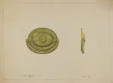 Drawer Pull, c. 1936. Creator: Janet Riza