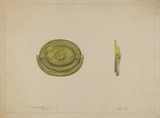 Drawer Pull, c. 1936. Creator: Janet Riza