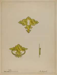 Drawer Pull, c. 1936. Creator: Matthew Mangiacotti