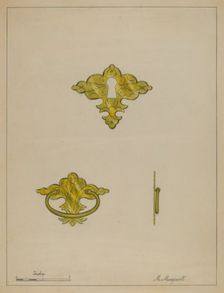 Drawer Pull, c. 1936. Creator: Matthew Mangiacotti