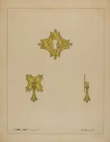 Drawer Pull, c. 1936. Creator: Matthew Mangiacotti