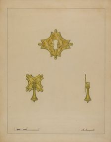 Drawer Pull, c. 1936. Creator: Matthew Mangiacotti