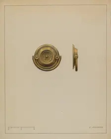 Drawer Pull, c. 1936. Creator: Philip Johnson