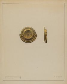 Drawer Pull, c. 1936. Creator: Philip Johnson