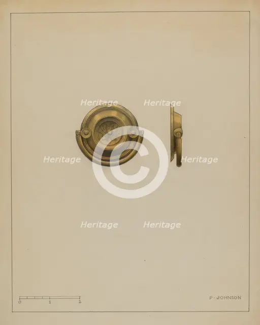 Drawer Pull, c. 1936. Creator: Philip Johnson.