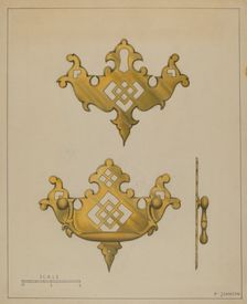 Drawer Pull, c. 1936. Creator: Philip Johnson