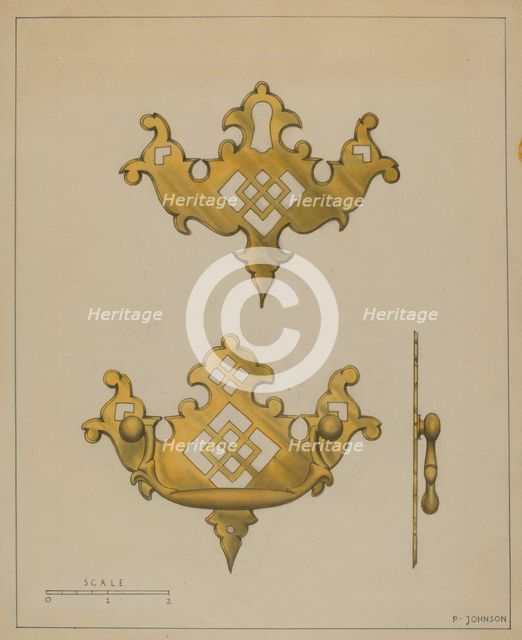 Drawer Pull, c. 1936. Creator: Philip Johnson.