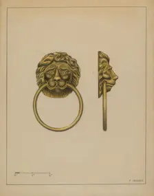 Drawer Pull, c. 1936. Creator: Philip Johnson